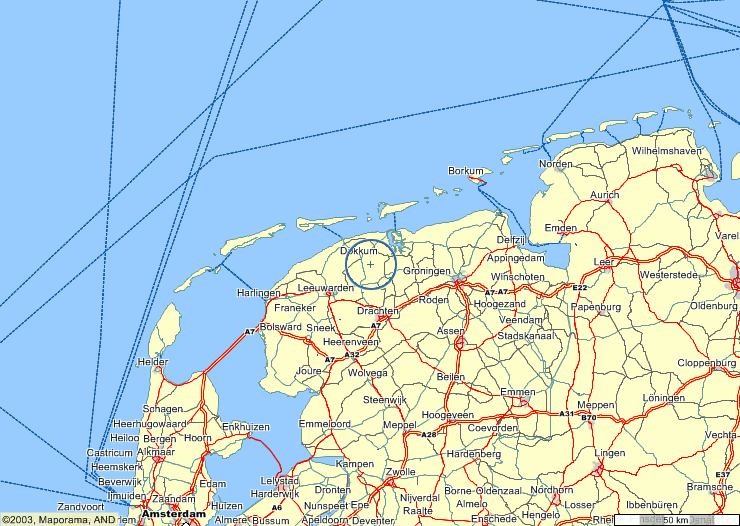 Driesum map